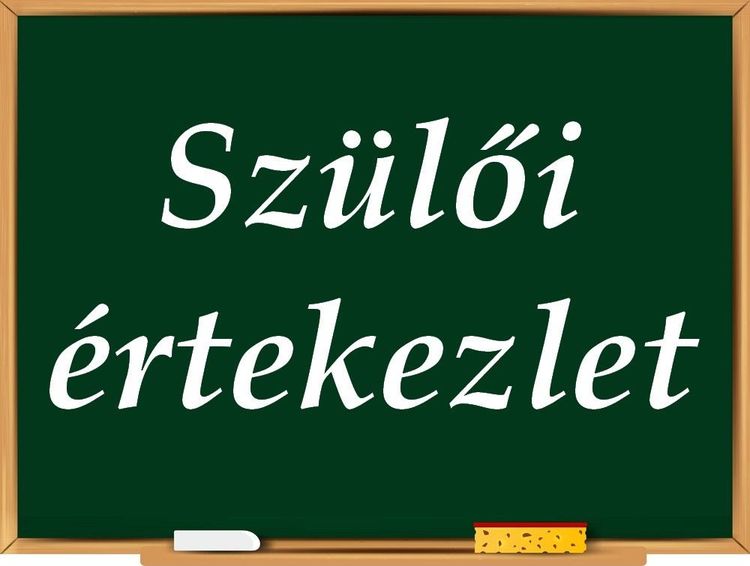 Városi szülői értekezlet