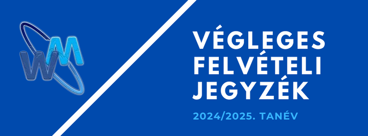 Végleges felvételi jegyzék